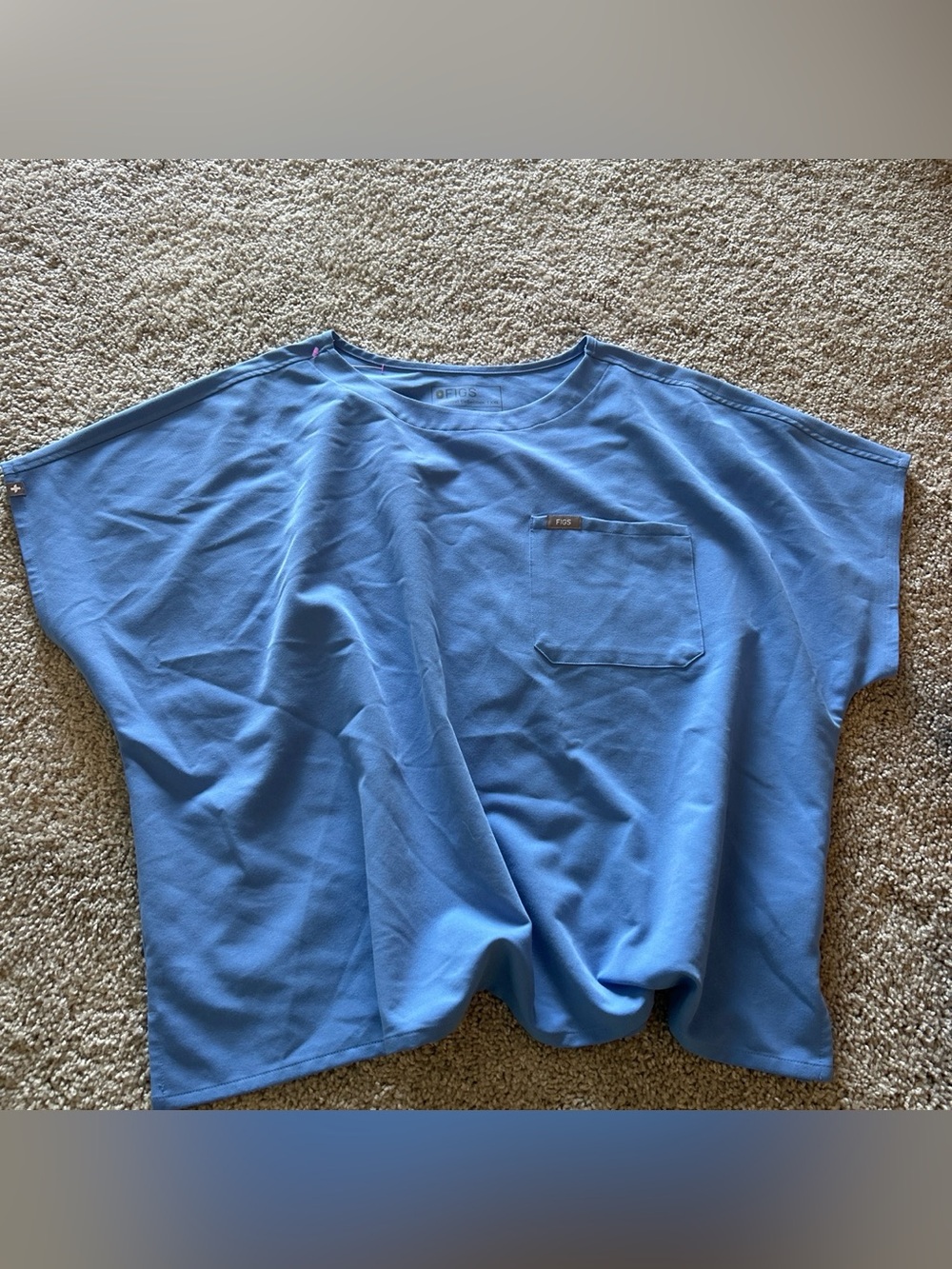 FIGS women’s scrub  Pocket Tee - Sky Blue